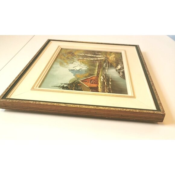 Vintage Outdoor Nature Scene Oil Painting by C. Gibbon - Picture 7 of 9